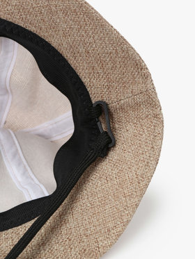 ENFANT ベビー ベビー ロゴ 刺繍 ジュート風 ハット ”Bob” オフホワイト