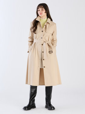 To b. by agnès b. 【Outlet】ベーシック ツイル トレンチコート ベージュ
