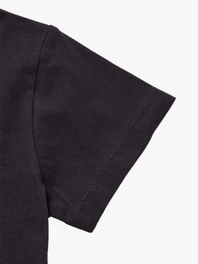 ENFANT ユニセックス キッズ フォトプリント コットン 半袖 Tシャツ ブラック