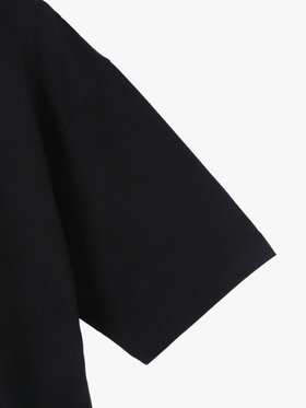 HOMME メンズ メンズ アイコニック コットン プリント 半袖 Tシャツ ”Point d'Ironie” ブラック