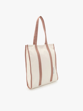 To b. by agnès b. 【Outlet】バイカラー コットン キャンバス トートバッグ ピンク