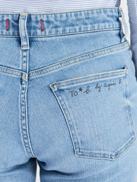 To b. by agnès b. To b. by agnes b. x RED CARD TOKYO Marmalade with To b. フレアデニムパンツ ライトブルー