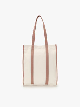 To b. by agnès b. 【Outlet】バイカラー コットン キャンバス トートバッグ ピンク