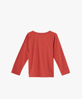 ENFANT ユニセックス キッズ ロゴ アイコニック プリント コットン 長袖 Tシャツ "Lezard" オレンジ系その他