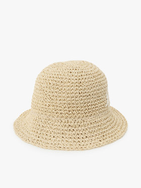 ENFANT ユニセックス キッズ ”b.” ロゴ 刺繍 あご紐レース付き ハット オフホワイト