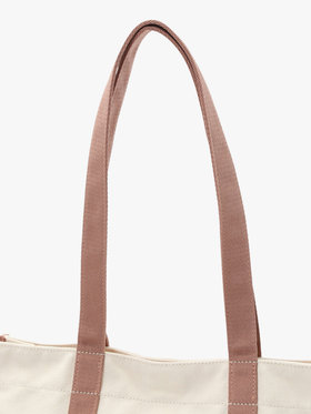 To b. by agnès b. 【Outlet】バイカラー コットン キャンバス トートバッグ ピンク