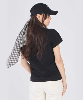 To b. by agnès b. ミニロゴ コットン 半袖 Tシャツ ブラック