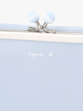 VOYAGE ウィメンズ バッグ＆ウォレット レザー がま口 ミニ ウォレット ”Irene” PAW07-06 ブルー