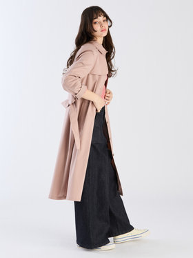 To b. by agnès b. 【Outlet】ベーシックツイルトレンチコート ピンク