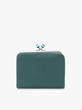 VOYAGE ウィメンズ バッグ＆ウォレット レザー がま口 ミニ ウォレット ”Irene” PAW07-06 グリーン