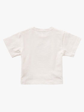 ENFANT ベビー ベビー "b." ロゴ スター コットン 半袖 Tシャツ "Domi" ホワイト