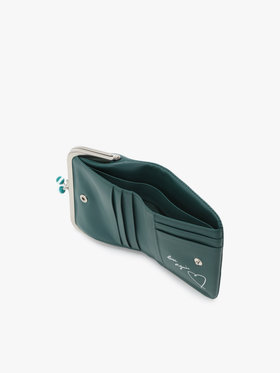 VOYAGE ウィメンズ バッグ＆ウォレット レザー がま口 ミニ ウォレット ”Irene” PAW07-06 グリーン