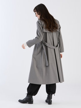 To b. by agnès b. 【Outlet】ベーシック ツイル トレンチコート グレー