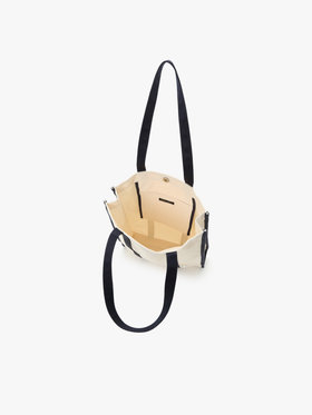 To b. by agnès b. 【Outlet】バイカラー コットン キャンバス トートバッグ ネイビー