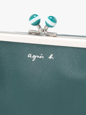 VOYAGE ウィメンズ バッグ＆ウォレット レザー がま口 ミニ ウォレット ”Irene” PAW07-06 グリーン