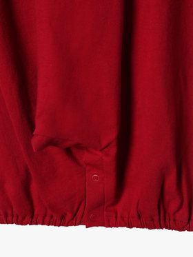 ENFANT ベビー ベビー トロンプルイユ コットン 長袖 2wayオール レッド