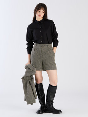 To b. by agnès b. 【Outlet】コットンブロードシャツ ブラック