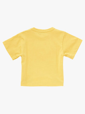 ENFANT ベビー ベビー "b." ロゴ スター コットン 半袖 Tシャツ "Domi" イエロー
