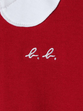 ENFANT ベビー ベビー トロンプルイユ コットン 長袖 2wayオール レッド