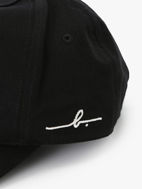 HOMME メンズ ”b.”ロゴ コットン キャップ ”Willie” ブラック