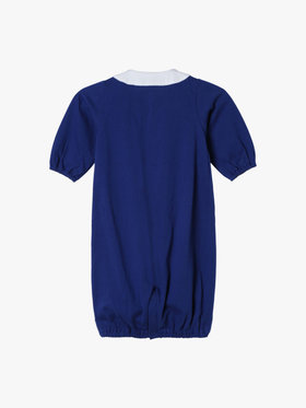 ENFANT ベビー ベビー トロンプルイユ コットン 長袖 2wayオール ネイビー