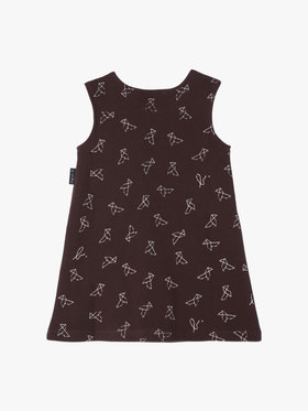 ENFANT ベビー 【Outlet】ベビー プリント コットン ノースリーブ ワンピース ブラウン系その他