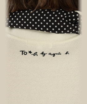 To b. by agnès b. スター 刺繍 コットン 半袖 ニット ポロシャツ ブラック系その他