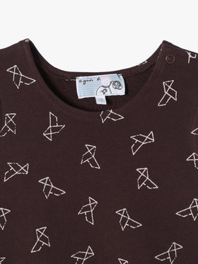 ENFANT ベビー 【Outlet】ベビー プリント コットン ノースリーブ ワンピース ブラウン系その他