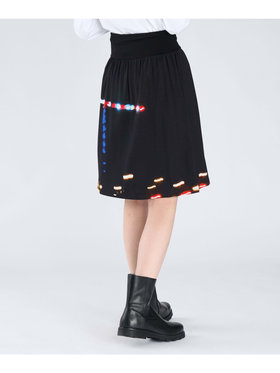 FEMME ウィメンズ フォトプリント ギャザー ミニスカート ”Grue nuit” マルチ
