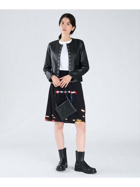 FEMME ウィメンズ フォトプリント ギャザー ミニスカート ”Grue nuit” マルチ
