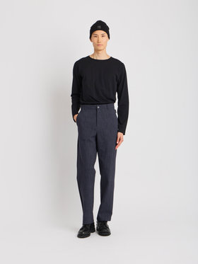 HOMME メンズ メンズ ストライプ パンツ ”Barbi” ブルー系その他
