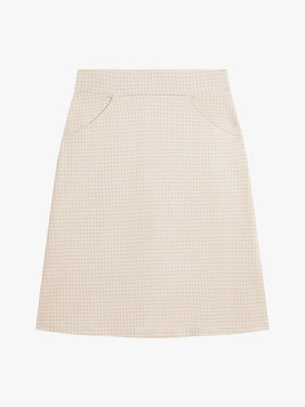 FEMME ウィメンズ 千鳥格子 ジャカード スカート ”Lyrique” ベージュ系その他