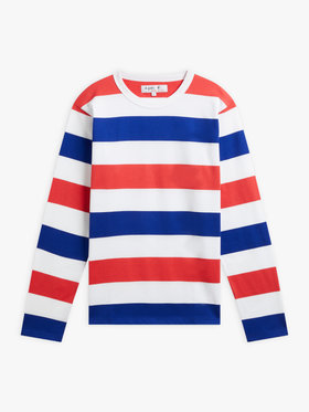 HOMME メンズ 【Outlet】J411 TS NEW COULOS Tシャツ ブルー×レッド×ホワイト