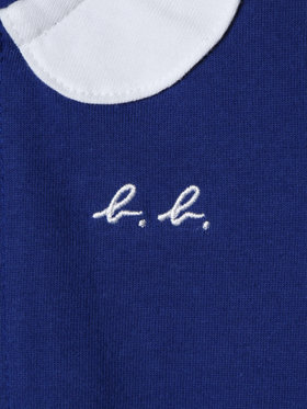 ENFANT ベビー ベビー トロンプルイユ コットン 長袖 2wayオール ネイビー