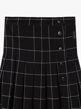 ENFANT ガールズ 【Outlet】CAT0 E JUPE キッズ キルトスカート ブラック