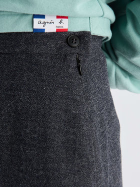 FEMME ウィメンズ 【Outlet】UBJ0 JUPE スカート グレー×ブラック