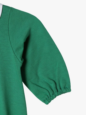 ENFANT ベビー ベビー トロンプルイユ コットン 長袖 2wayオール グリーン