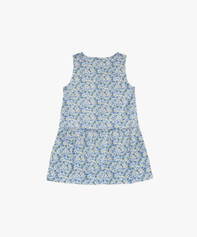 ENFANT ガールズ キッズ フラワープリント コットン ノースリーブ ワンピース ブルー系その他