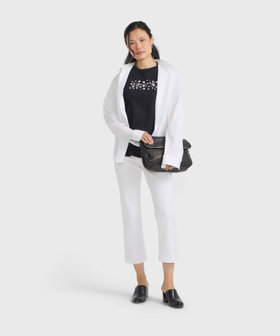 FEMME ウィメンズ ロゴ プリント オーガニックコットン 半袖 Tシャツ "b. Style" ブラック
