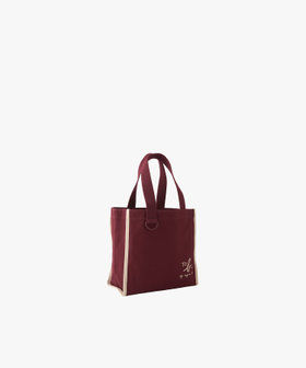 To b. by agnès b. To b. by agnes b.× green label relaxing コットン パイピング ミニトートバッグ ボルドー