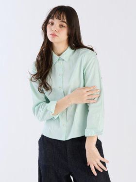 To b. by agnès b. 【Outlet】コットンブロードシャツ カーキ