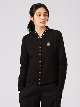 FEMME ウィメンズ SEW7 CARDIGAN OBENTO カーディガンプレッション ブラック