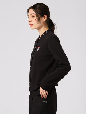 FEMME ウィメンズ SEW7 CARDIGAN OBENTO カーディガンプレッション ブラック