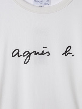 HOMME メンズ メンズ ロゴ プリント 長袖 Tシャツ ”New Coulos” ホワイト