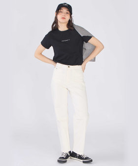 To b. by agnès b. ミニロゴ コットン 半袖 Tシャツ ブラック