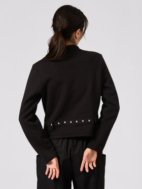 FEMME ウィメンズ SEW7 CARDIGAN OBENTO カーディガンプレッション ブラック