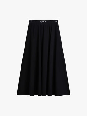 FEMME ウィメンズ コットン ロング フレアスカート "Milane Agnes" ブラック