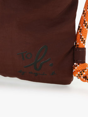 To b. by agnès b. 【Outlet】ナイロン ミニショルダーポシェット ブラウン