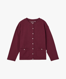 To b. by agnès b. To b. by agnes b.× green label relaxing コットン ビッグカーディガン ボルドー