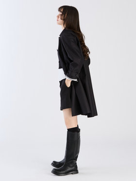 To b. by agnès b. 【Outlet】Aライン コート "Pimilico" ブラック